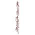 Ghirlandă de Crăciun Ramură Alb Roșu Plastic 180 x 14 cm (4 Unități)