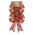 Fundă Ornament de Crăciun Cu imprimeuri Roșu Auriu* PVC 15 x 4 x 16 cm (12 Unități)
