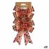 Fundă Ornament de Crăciun Cu imprimeuri Roșu Auriu* PVC 15 x 4 x 16 cm (12 Unități)