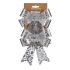 Fundă Ornament de Crăciun Cu imprimeuri Argintiu PVC 15 x 4 x 16 cm (12 Unități)