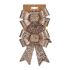 Fundă Ornament de Crăciun Bronz PVC 15 x 4 x 16 cm (12 Unități)