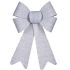 Fundă Ornament de Crăciun Puncte Argintiu PVC 16 x 24 x 4 cm (12 Unități)