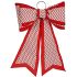 Fundă Ornament de Crăciun 40 x 60 cm Alb Roșu PVC (6 Unități)