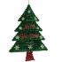 Ornament de Crăciun Pandantiv Pom de Crăciun Beteală Lumină LED Roșu Verde polipropilenă PET 44 x 58,8 x 7 cm (12 Unități)