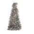 Figură Decorativă Pom de Crăciun Beteală Argintiu polipropilenă PET 27 x 45,5 x 27 cm (12 Unități)