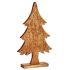 Figură Decorativă Pom de Crăciun Auriu* Lemn 5,1 x 49,5 x 25,5 cm (6 Unități)