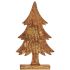 Figură Decorativă Pom de Crăciun Auriu* Lemn 5 x 39 x 22 cm (6 Unități)