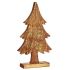Figură Decorativă Pom de Crăciun Auriu* Lemn 5 x 39 x 22 cm (6 Unități)