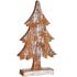 Figură Decorativă Pom de Crăciun Argintiu Lemn 5 x 39 x 21 cm (6 Unități)