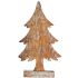 Figură Decorativă Pom de Crăciun Argintiu Lemn 5 x 31 x 15 cm (6 Unități)