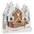 Figură Decorativă Lumină Oraș Alb Maro Lemn 44 x 43 x 6 cm (4 Unități)