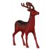Figură Decorativă Reni de Crăciun Roșu Plastic 15 x 45 x 30 cm (2 Unități)