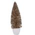 Figură Decorativă Pom de Crăciun Mentă champagne Plastic 10 x 33 x 10 cm (6 Unități)