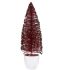 Figură Decorativă Pom de Crăciun Roșu Plastic 10 x 33 x 10 cm (6 Unități)