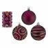 Set de globuri de Crăciun Mov PVC Ø 6 cm (4 Unități)