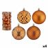 Set de globuri de Crăciun 8 cm Portocaliu PVC (4 Unități)