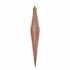 Set ornamente de Crăciun Alungit Roz Auriu* PVC 3 x 3 x 18,5 cm (12 Unități)