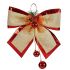 Fundă Ornament de Crăciun Roșu Auriu* Plastic 33 x 9 x 33 cm (6 Unități)