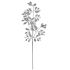 Ramură Purpurină Argintiu Metal Plastic 41 x 75 x 2,5 cm (12 Unități)