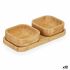 Set de Aperitiv Kinvara CN-KT225030 Maro Bambus 23 x 4,5 x 11 cm (12 Unități)