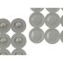 Covoraș de duș antiderapant Gri PVC 68 x 36 x 1 cm (6 Unități)
