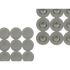 Covoraș de duș antiderapant Gri PVC 54 x 54 x 1 cm (6 Unități)