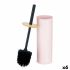 Perie pentru toaletă Berilo B1041C BAMBOO - 399 Roz Metal Bambus Plastic 9,5 X 27 X 9,5 cm (6 Unități)