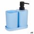Set de Baie Berilo B8108-S3-BLUE Albastru Negru polipropilenă (12 Unități)