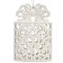 Ornament de Crăciun Cutie Cadou Alb Plastic Purpurină 7,4 x 12 x 4 cm (24 Unități)