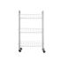 Cărucior pentru legume Argintiu Metal Plastic 37 x 27 x 62,3 cm (4 Unități)