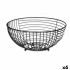 Fructieră Kinvara W7728-1P Negru Metal 28 x 12 x 28 cm (6 Unități)