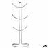 Suport cu cârlige pentru cești Kinvara W3154-1 Argintiu Metal 16 x 39 x 16 cm (6 Unități)