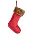Ornament de Crăciun Ciorap de Crăciun Кадифе Roșu 27 x 3 x 46 cm (24 Unități)