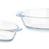Platou pentru Servire Vivalto T7-07 Transparent Sticlă borosilicată 700 ml 23,6 x 5,3 x 13 cm Cu mânere (18 Unități)