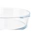 Platou pentru Servire Vivalto T11-16 Transparent Sticlă borosilicată 1,6 L 23 x 6 x 20 cm Cu mânere (12 Unități)