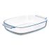 Platou pentru Servire Vivalto T3-20 Transparent Sticlă borosilicată 2 L 30,2 x 6 x 19,6 cm Cu mânere (12 Unități)