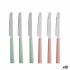 Set de Cuțite Kinvara CN-KT166096-1K Verde Roz Argintiu Oțel inoxidabil Plastic (12 Unități)