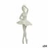 Ornament de Crăciun Balerină Alb Plastic Purpurină 6,7 x 16 x 6,7 cm (24 Unități)