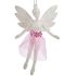 Ornament de Crăciun Zână Alb Plastic Purpurină 8 x 12 x 5 cm (24 Unități)