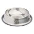 Dispozitiv de hrănire pentru câini Argintiu Gri Gumă Metal 26 x 7 x 26 cm (12 Unități)
