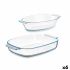 Set de Tăvi Vivalto T3-20-S2B Transparent Sticlă borosilicată 700 ml 2 L (6 Unități)
