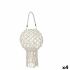 Suport de Lumânări Macrame Alb Bumbac 26 x 66 x 26 cm (4 Unități)
