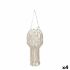 Suport de Lumânări Macrame Alb Bumbac 24 x 90 x 24 cm (4 Unități)
