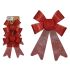 Set ornamente de Crăciun Fundă Roșu PVC 15 x 2 x 17 cm (24 Unități)