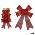 Set ornamente de Crăciun Fundă Roșu PVC 15 x 2 x 17 cm (24 Unități)