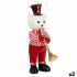 Figură Decorativă Urs Trompetă Alb Negru Roșu polistiren 15 x 46 x 25 cm (2 Unități)