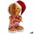 Figură Decorativă Biscuit Maro Roșu polistiren 19 x 33 x 15 cm (4 Unități)