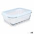 Cutie pentru Prânz Vivalto 90549 Transparent Silicon Sticlă borosilicată 1 L 22 x 7 x 16,5 cm (12 Unități)