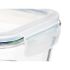 Cutie pentru Prânz Vivalto 90549 Transparent Silicon Sticlă borosilicată 1 L 22 x 7 x 16,5 cm (12 Unități)