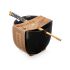 Castron Kinvara B10067A-N Negru Bambus 24 x 10,7 x 13,3 cm Bețișoare asiatico/oriental (12 Unități)
